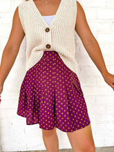 Load image into Gallery viewer, Rewind The Time Mustard Skirt