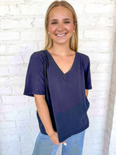 Load image into Gallery viewer, Soft And Comfy Navy Top