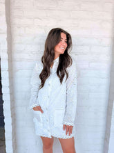 Load image into Gallery viewer, Holding On Eyelet Lace White Dress