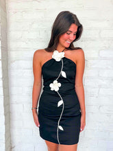 Load image into Gallery viewer, Floral Vines Black Dress