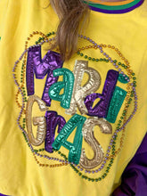 Load image into Gallery viewer, Mardi Gras Bead Color Block Sweatshirt