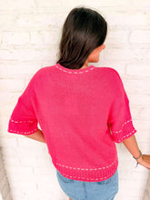 Load image into Gallery viewer, Stitch Your Way Pink Top