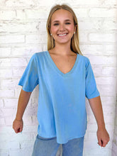 Load image into Gallery viewer, Soft And Comfy Blue Top