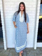 Load image into Gallery viewer, Vibe For The Day Blue Dress