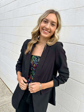 Load image into Gallery viewer, Set Ablaze Black Blazer