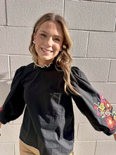 Load image into Gallery viewer, Sweetest Direction Black Puff Sleeve Top