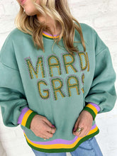 Load image into Gallery viewer, Mardi Gras Pearl Letters Sweatshirt