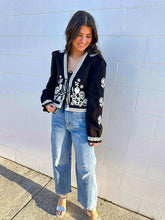 Load image into Gallery viewer, Blame On You Black Embroidered Jacket