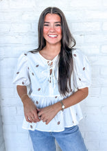 Load image into Gallery viewer, Geaux For A Touchdown White Top