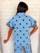 Load image into Gallery viewer, Polka Dot Fever Peri Blue Pant Set