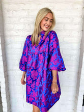 Load image into Gallery viewer, Cherry Blossom Royal Blue Dress