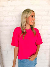 Load image into Gallery viewer, Basic Work Hot Pink Top