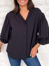 Load image into Gallery viewer, Anything And Everything Black Top