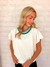 Load image into Gallery viewer, Smooth Going White Shirt Sleeve Top