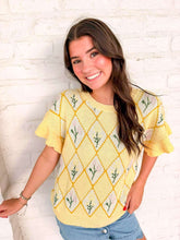 Load image into Gallery viewer, Flora Meadows Yellow Top