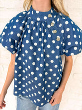 Load image into Gallery viewer, THML Headed That Way Polka Dot Top