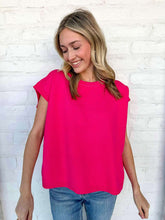Load image into Gallery viewer, First To Know Hot Pink Sweater Vest