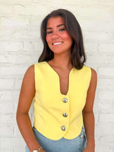 Load image into Gallery viewer, First Class Lemon Vest Top