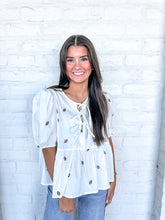 Load image into Gallery viewer, Geaux For A Touchdown White Top