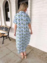 Load image into Gallery viewer, Rather Be Blue Floral Dress