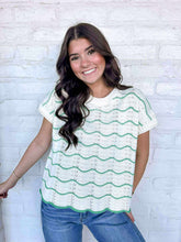 Load image into Gallery viewer, Perfectly Poised Green Knit Sweater