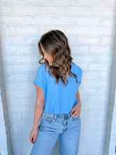 Load image into Gallery viewer, Simple Joy Light Blue Top