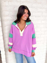 Load image into Gallery viewer, Hear Me Out Purple Long Sleeve