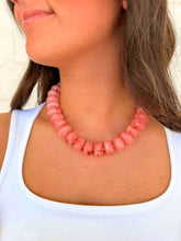 Load image into Gallery viewer, Chunky Rose Beaded Swirl Necklace