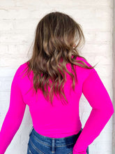 Load image into Gallery viewer, Stole The Show Neon Hot Pink Bodysuit