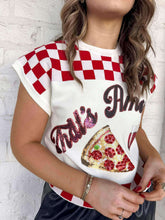 Load image into Gallery viewer, Queen Of Sparkles White &amp; Red Checkered ‘That’s Amore’ Too