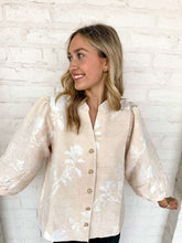 Load image into Gallery viewer, Glamorous Style Oatmeal Jacquard Top