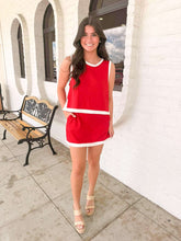 Load image into Gallery viewer, Little Bit Of Love Red Skort Set