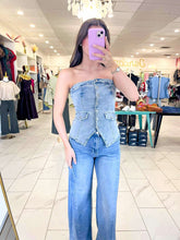 Load image into Gallery viewer, The Main Light Denim Top