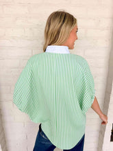 Load image into Gallery viewer, Fair Enough Green Stripe Top