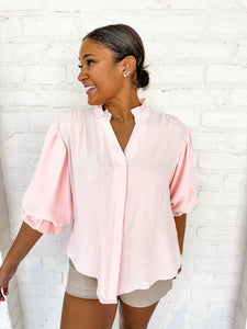 Anything And Everything Blush Top