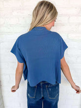 Load image into Gallery viewer, Here When Needed Dusty Blue Top