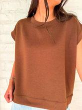 Load image into Gallery viewer, In A Daydream Brown Scuba Top