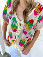 Load image into Gallery viewer, Queen Of Sparkles Multi Easter Egg Knit Top