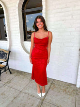 Load image into Gallery viewer, Silky Smooth Red Dress