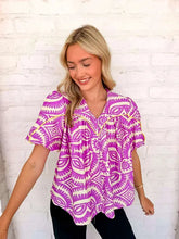 Load image into Gallery viewer, Time To Vacay Lavender Top
