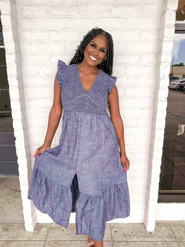 Cali Dreams Denim Midi Dress