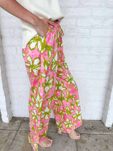 Load image into Gallery viewer, Running Fields Pink Floral Pants
