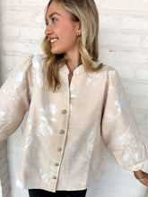 Load image into Gallery viewer, Glamorous Style Oatmeal Jacquard Top