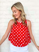 Load image into Gallery viewer, Cherry Sweetheart Red Top