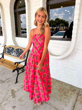 Load image into Gallery viewer, Like Old Times Coral Polka Dot Dress