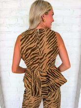 Load image into Gallery viewer, Eye Of The Tiger Brown Top