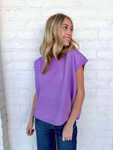 Load image into Gallery viewer, First To Know Bright Lavender Sweater Vest