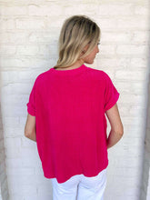 Load image into Gallery viewer, Get Comfy Hot Pink Top