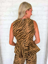 Load image into Gallery viewer, Eye Of The Tiger Brown Top