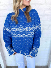 Load image into Gallery viewer, On The Bright Side Blue Sweater